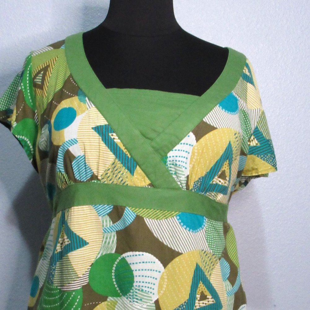 Geometric Patterned Blouse